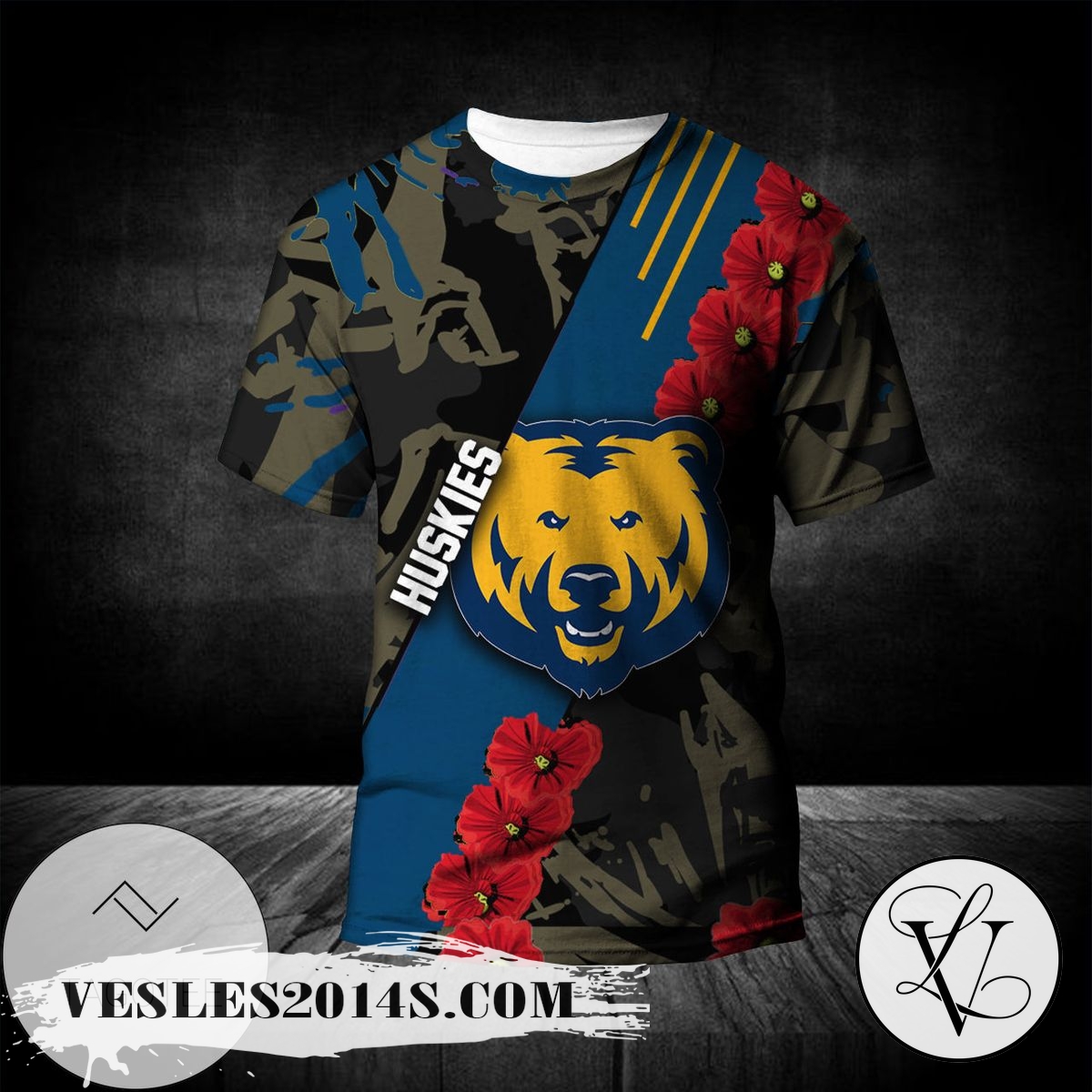 Northern Illinois Huskies All Over Print T-shirt Sport Style Keep Go on – NCAA Northern Illinois Huskies All Over Print T-shirt Sport Style Keep Go on – NCAA