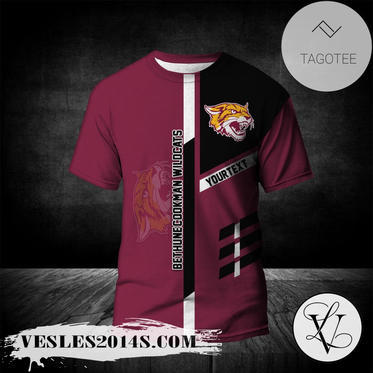 Bethune-Cookman Wildcats Personalized Custom Text All Over Print T-shirt – NCAA Bethune-Cookman Wildcats Personalized Custom Text All Over Print T-shirt – NCAA