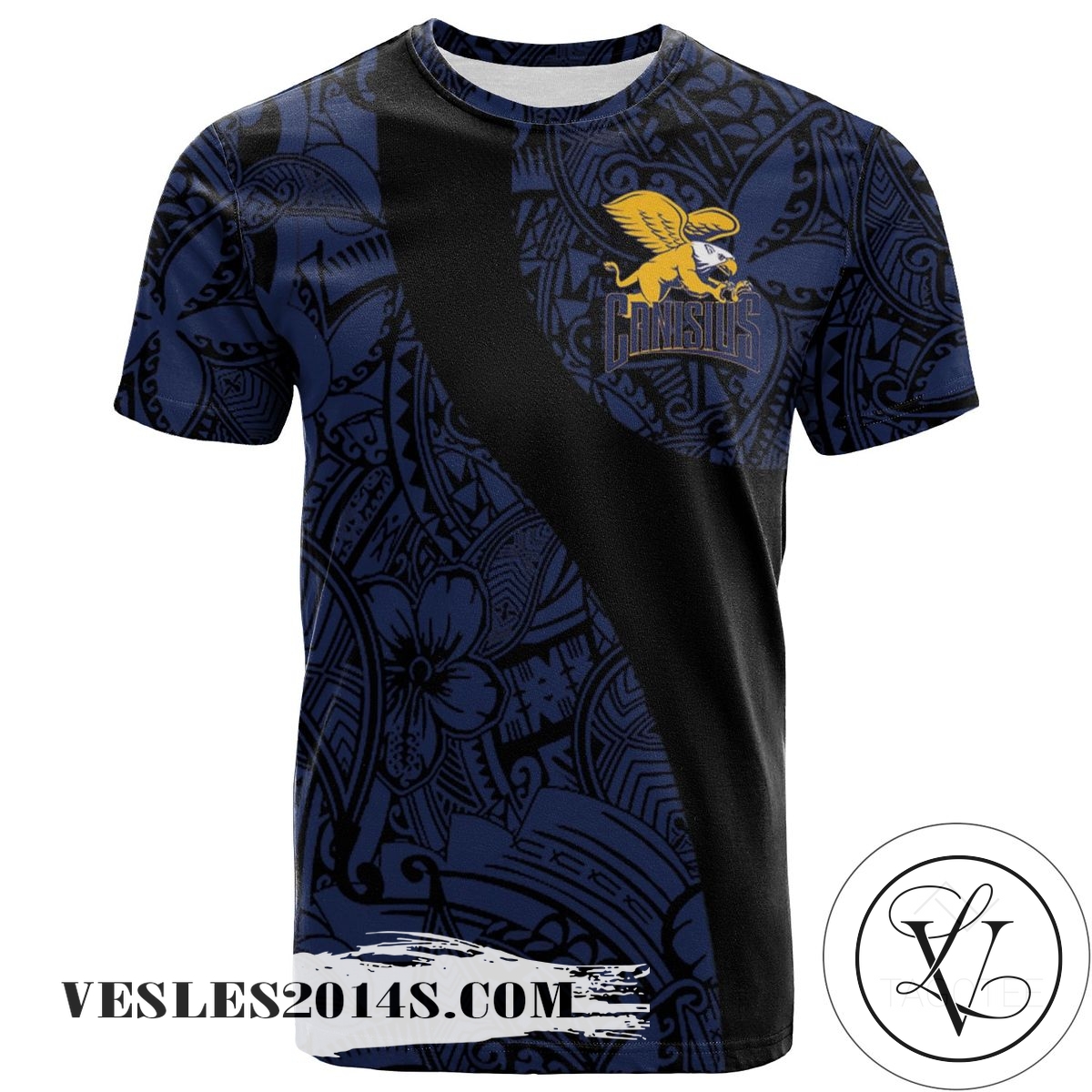 Canisius-Golden-Griffins-All-Over-Print-T-shirt-Polynesian-–-NCAA-1