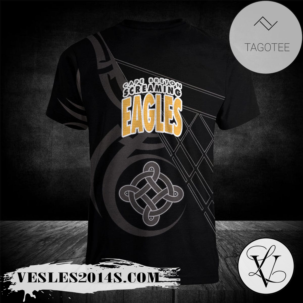 Cape-Breton-Eagles-T-Shirt-Celtic-Custom-Text-–-CA-HOCKEY-1