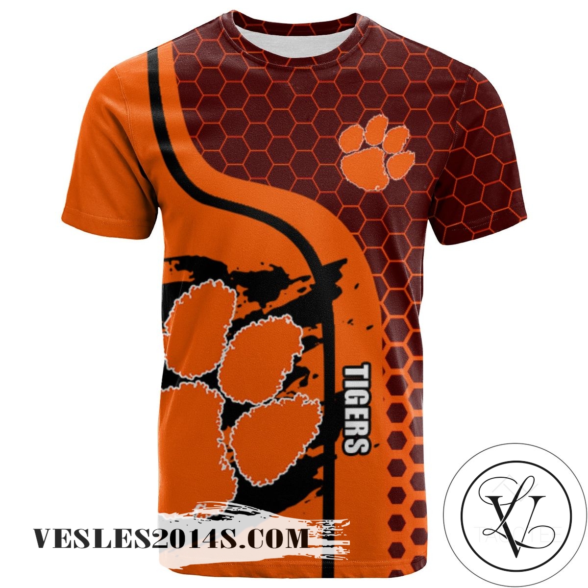 Clemson Tigers All Over Print T-shirt My Team Sport Style – NCAA Clemson Tigers All Over Print T-shirt My Team Sport Style – NCAA