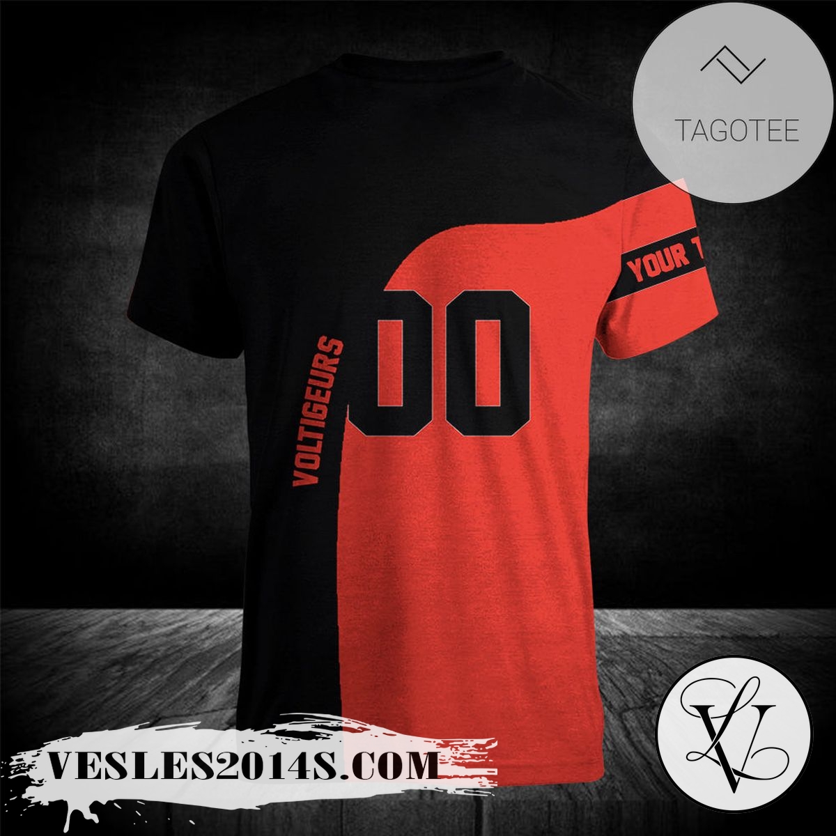 Drummondville-Voltigeurs-T-shirt-Curve-Personalized-Custom-Text-–-CA-HOCKEY-1