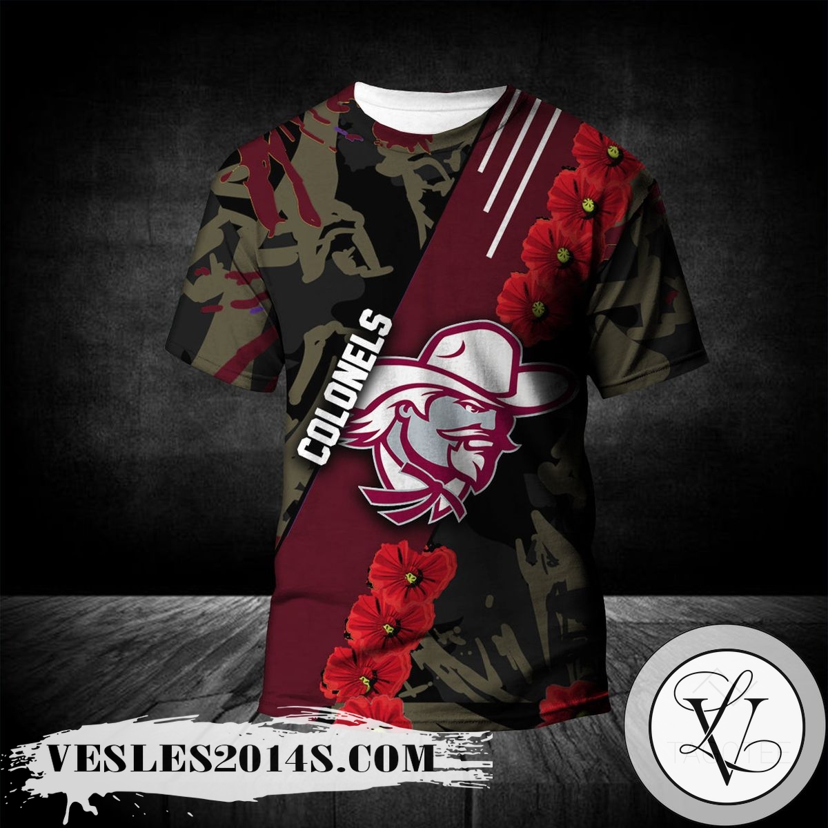 Eastern-Kentucky-Colonels-All-Over-Print-T-shirt-Sport-Style-Keep-Go-on-–-NCAA-1