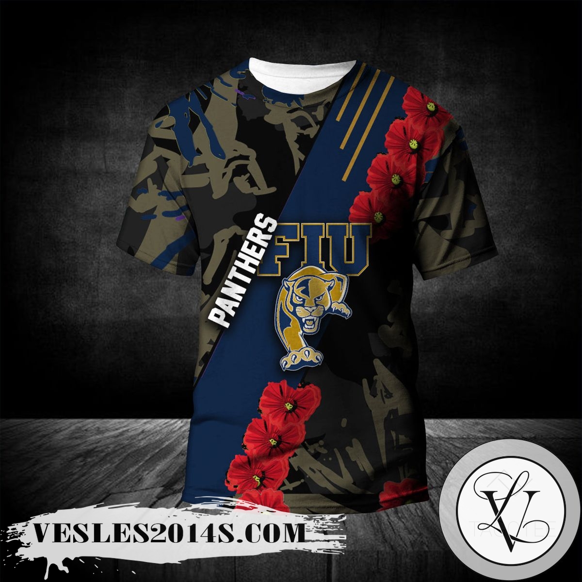 FIU-Panthers-All-Over-Print-T-shirt-Sport-Style-Keep-Go-On-–-NCAA-1