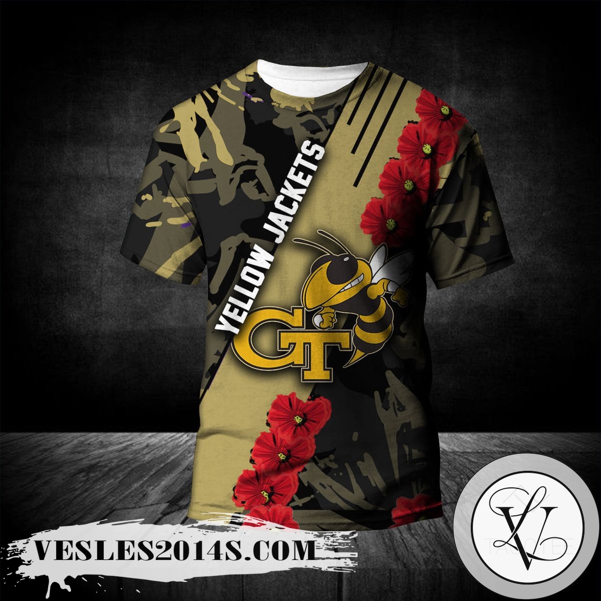 Georgia-Tech-Yellow-Jackets-All-Over-Print-T-shirt-Sport-Style-Keep-Go-On-–-NCAA-1