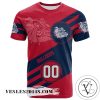 Gonzaga Bulldogs All Over Print T-shirt Sport Style Logo – NCAA