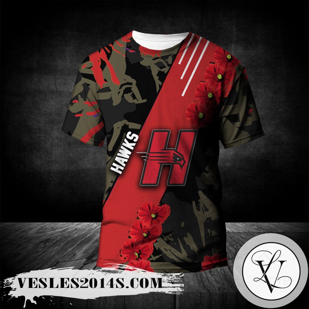 Hartford Hawks All Over Print T-shirt Sport Style Keep Go on – NCAA Hartford Hawks All Over Print T-shirt Sport Style Keep Go on – NCAA