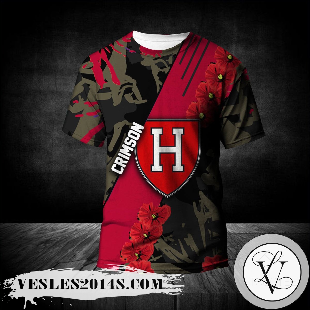 Harvard-Crimson-All-Over-Print-T-shirt-Sport-Style-Keep-Go-on-–-NCAA-1