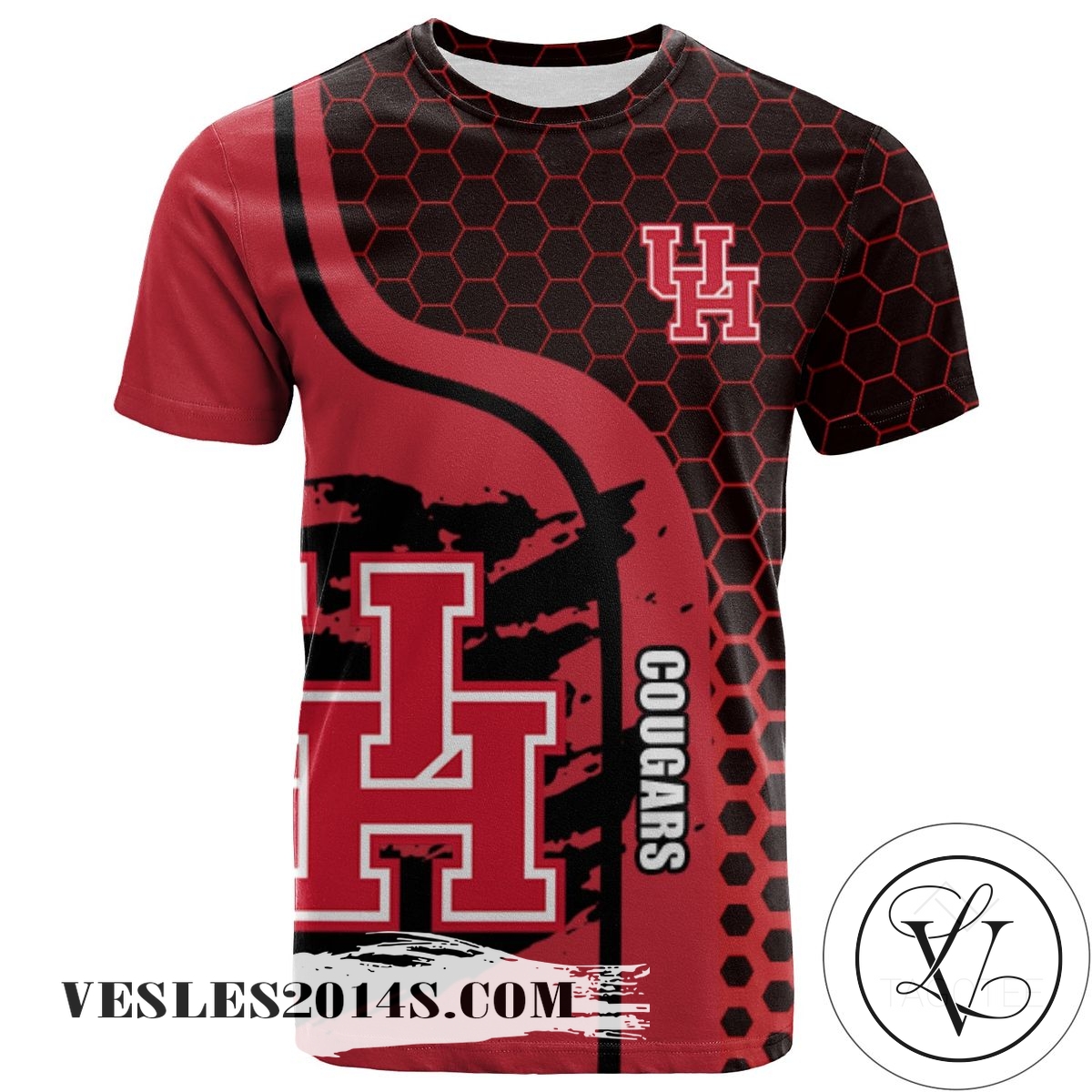 Houston Cougars All Over Print T-shirt My Team Sport Style – NCAA Houston Cougars All Over Print T-shirt My Team Sport Style – NCAA