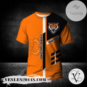 Idaho State Bengals Personalized Custom Text All Over Print T-shirt – NCAA