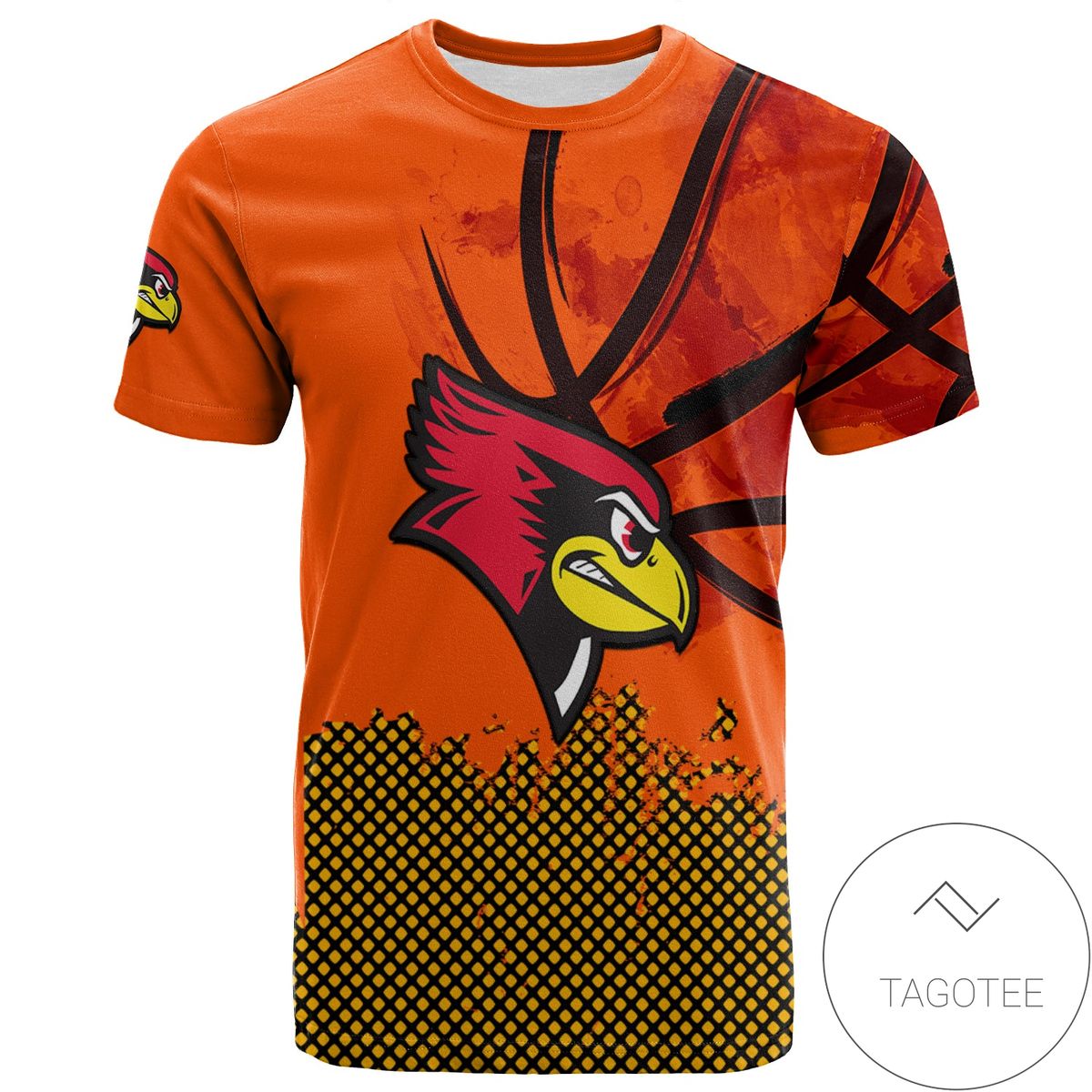 Illinois State Redbirds All Over Print T-shirt Men’s Basketball Net Grunge Pattern – NCAA Illinois State Redbirds All Over Print T-shirt Men’s Basketball Net Grunge Pattern – NCAA