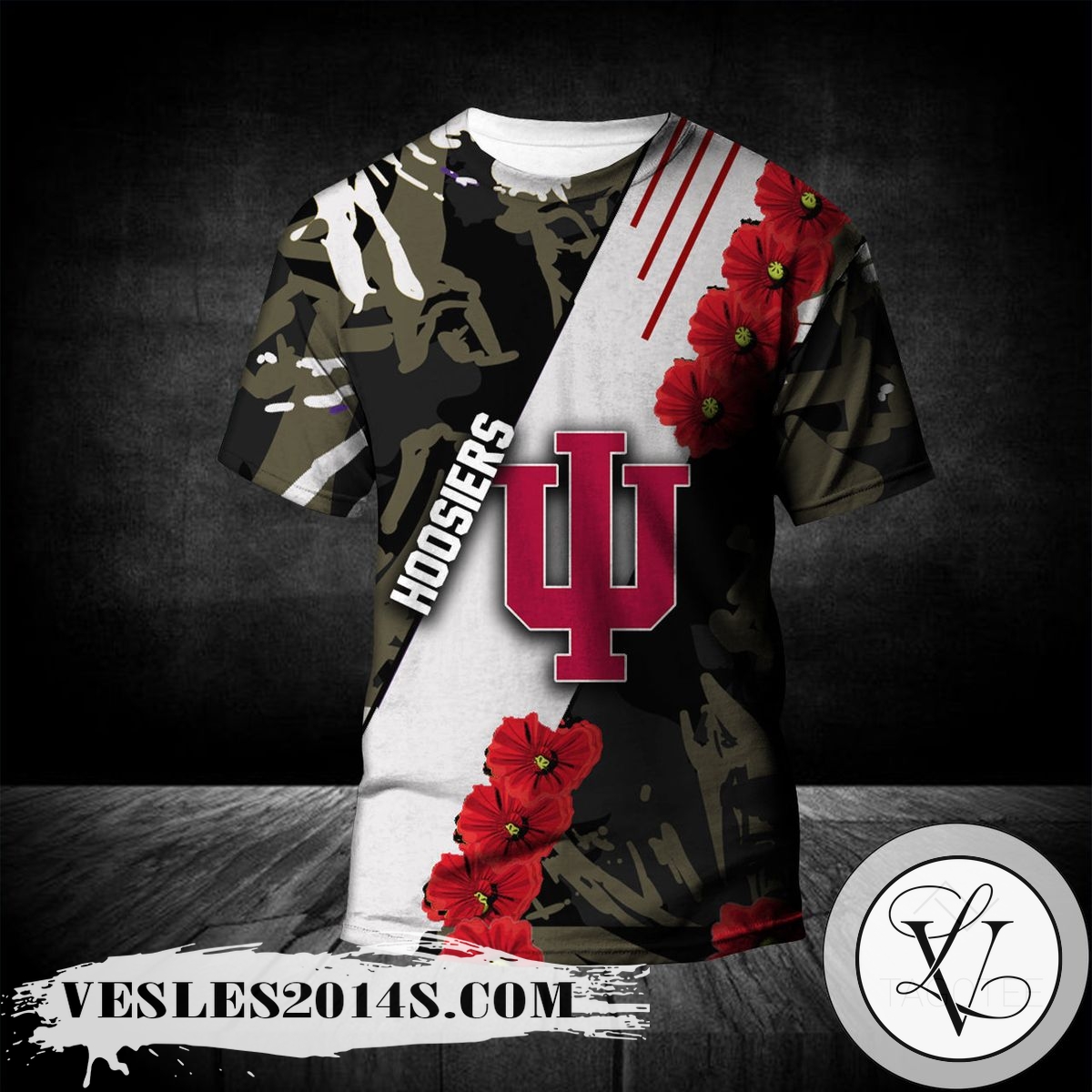 Indiana Hoosiers All Over Print T-shirt Sport Style Keep Go On – NCAA Indiana Hoosiers All Over Print T-shirt Sport Style Keep Go On – NCAA