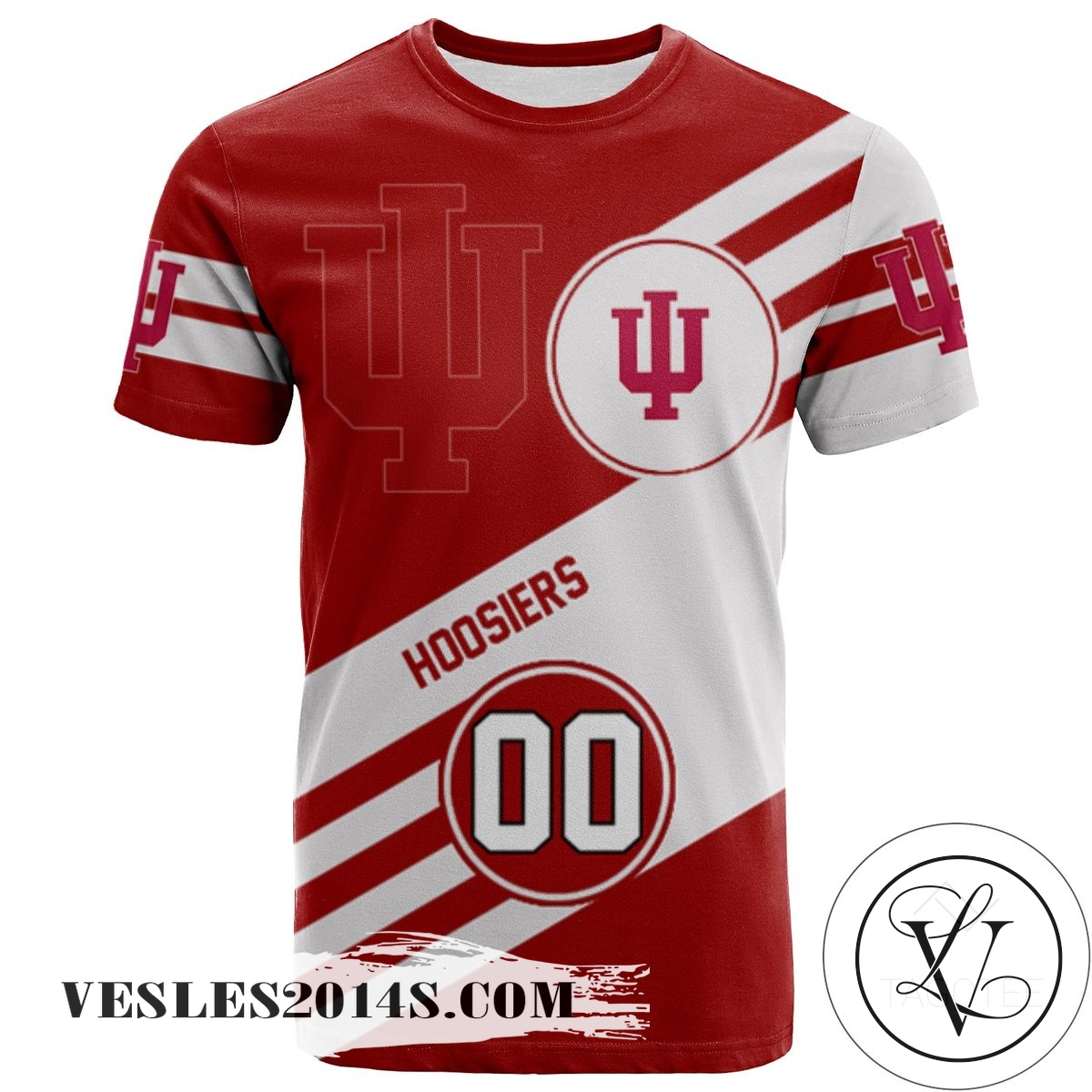 Indiana Hoosiers All Over Print T-shirt Sport Style Logo – NCAA Indiana Hoosiers All Over Print T-shirt Sport Style Logo – NCAA