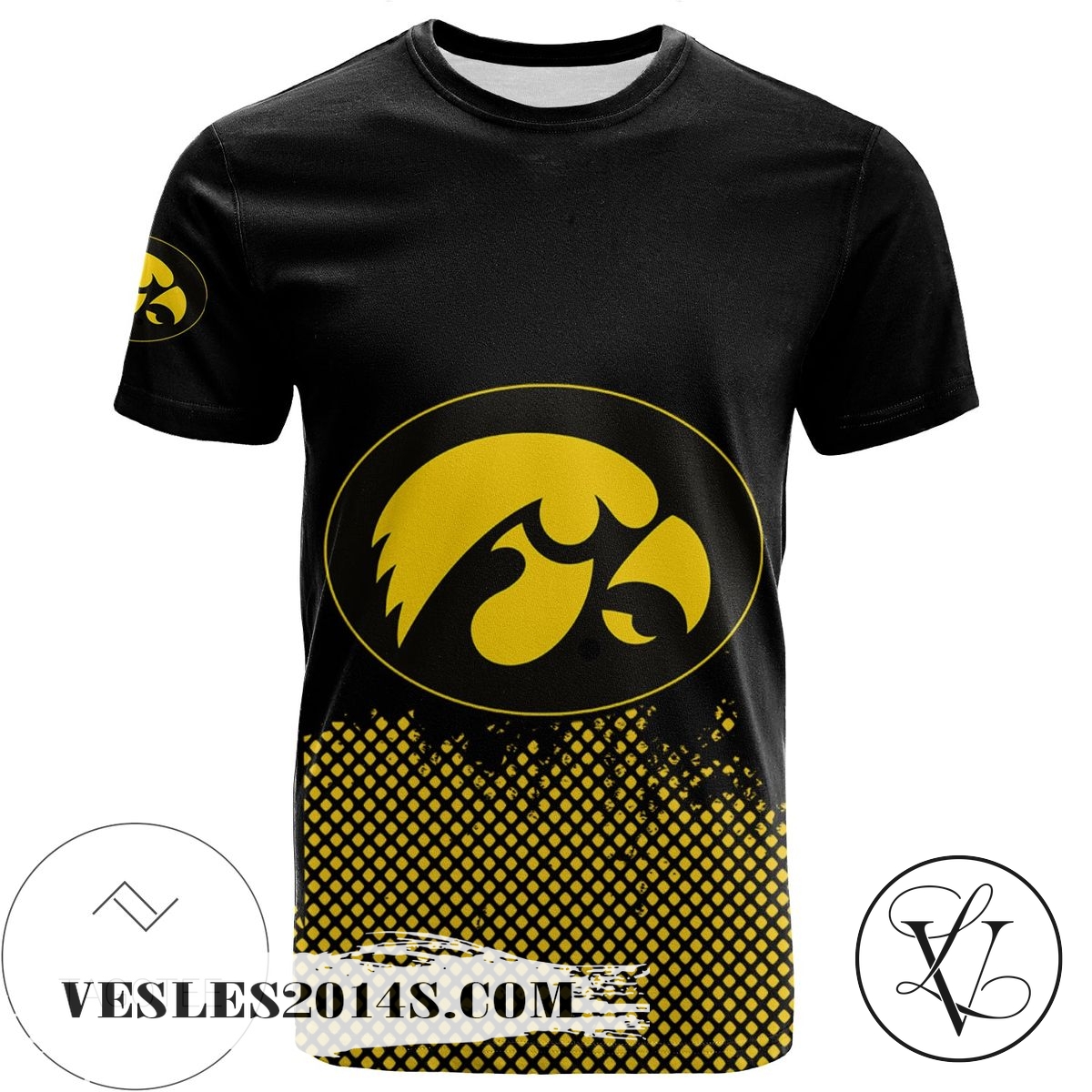 Iowa Hawkeyes All Over Print T-shirt Men’s Basketball Net Grunge Pattern – NCAA Iowa Hawkeyes All Over Print T-shirt Men’s Basketball Net Grunge Pattern – NCAA