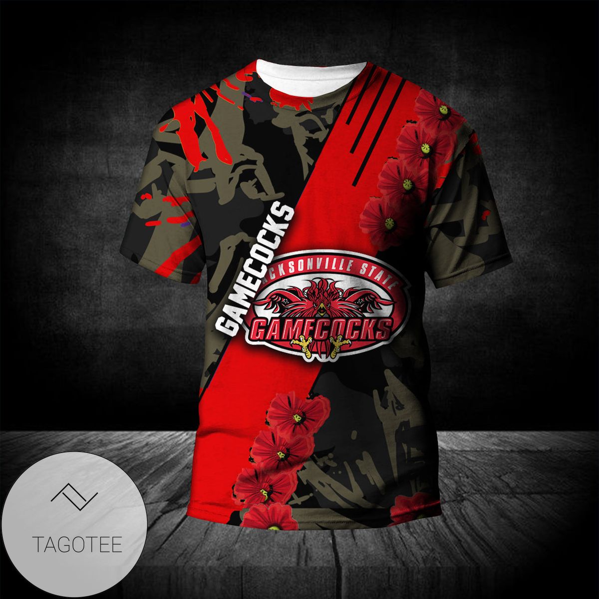 Jacksonville-State-Gamecocks-All-Over-Print-T-shirt-Sport-Style-Keep-Go-On-–-NCAA-1