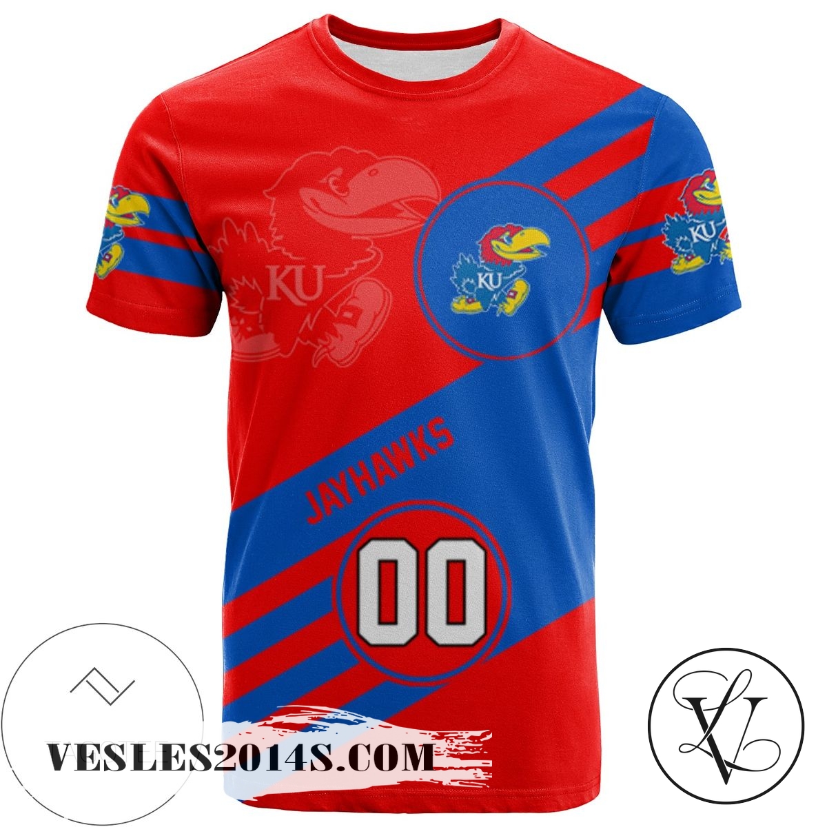 Kansas Jayhawks All Over Print T-shirt Sport Style Logo – NCAA Kansas Jayhawks All Over Print T-shirt Sport Style Logo – NCAA