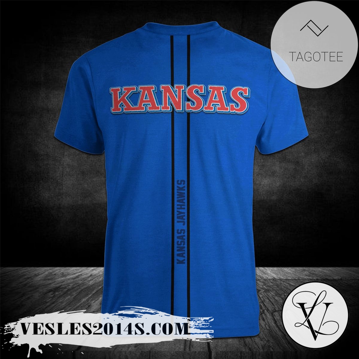 Kansas-Jayhawks-Personalized-Custom-Text-All-Over-Print-T-shirt-–-NCAA-1
