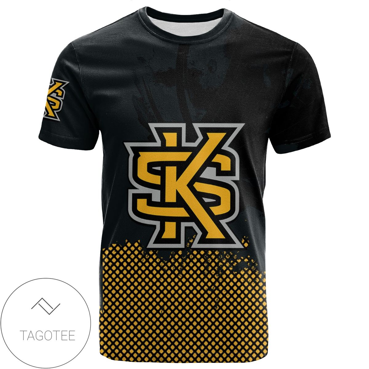 Kennesaw State Owls All Over Print T-shirt Men’s Basketball Net Grunge Pattern – NCAA Kennesaw State Owls All Over Print T-shirt Men’s Basketball Net Grunge Pattern – NCAA