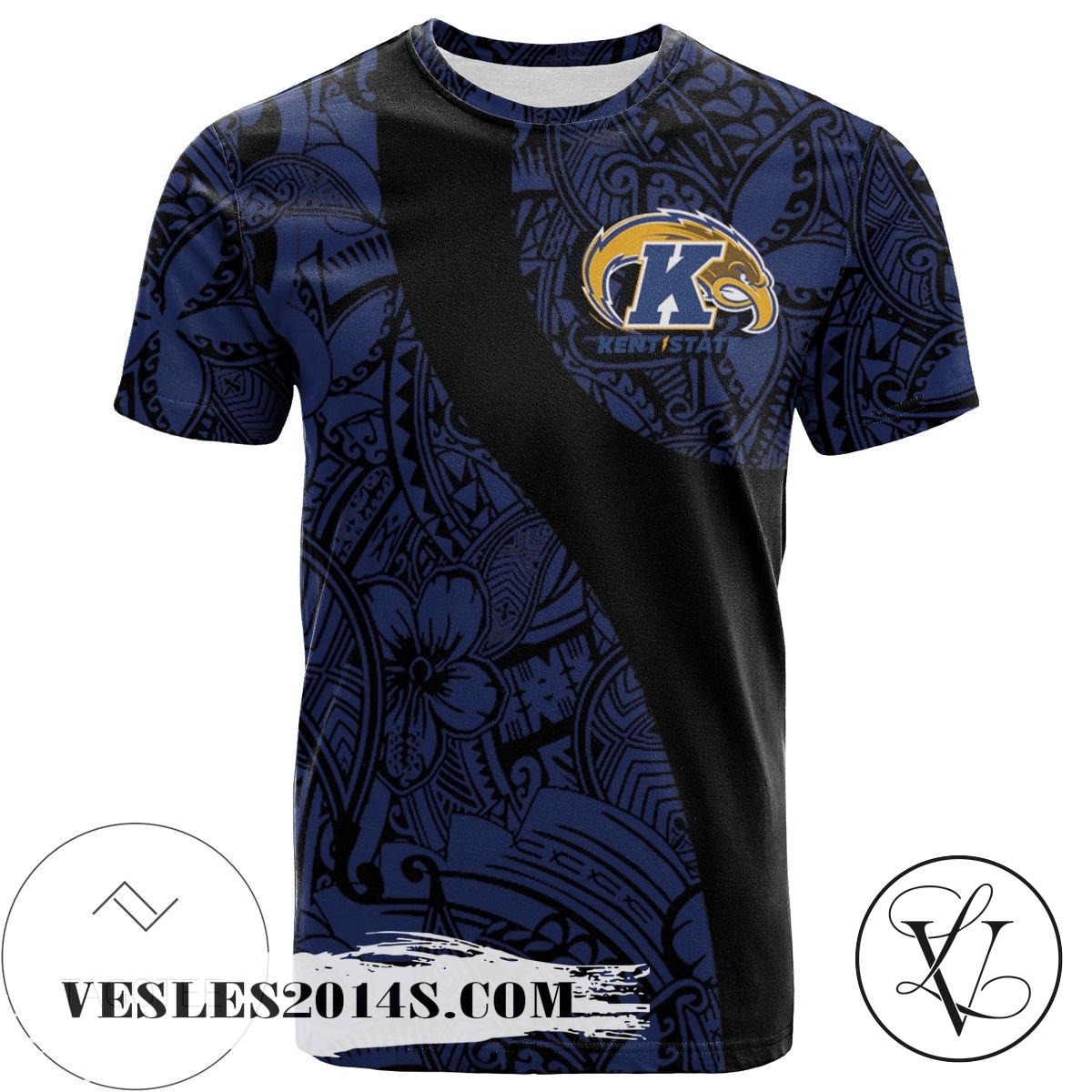Kent State Golden Flashes All Over Print T-shirt Polynesian – NCAA Kent State Golden Flashes All Over Print T-shirt Polynesian – NCAA