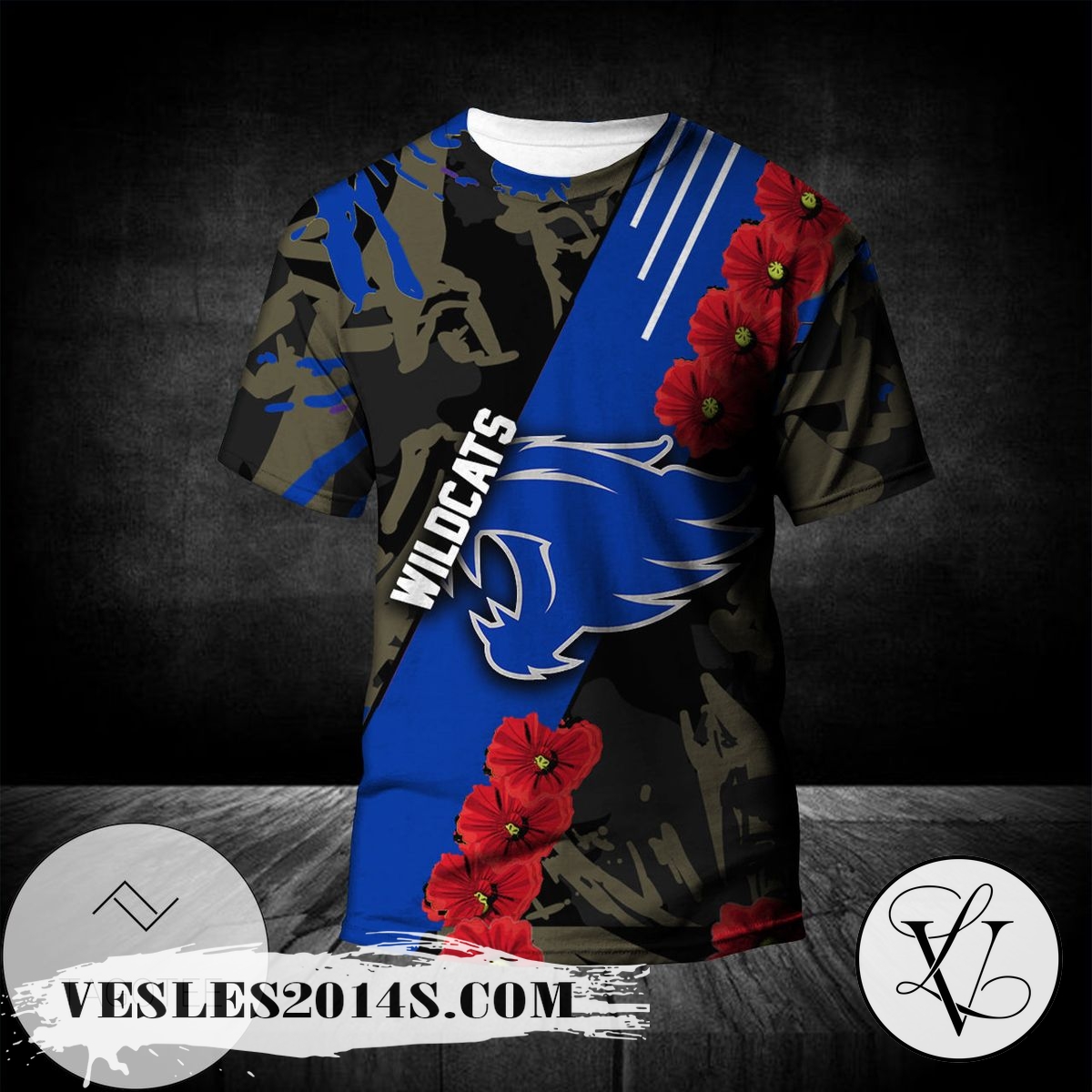 Kentucky-Wildcats-All-Over-Print-T-shirt-Sport-Style-Keep-Go-on-–-NCAA-1