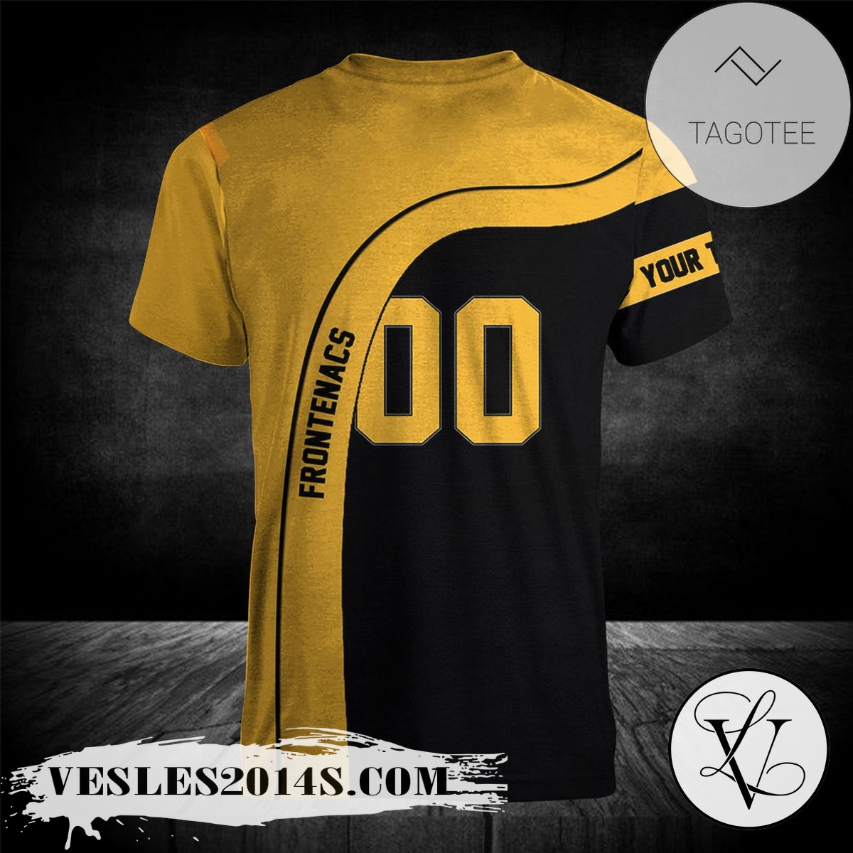 Kingston-Frontenacs-T-shirt-Curve-Personalized-Custom-Text-–-CA-HOCKEY-1