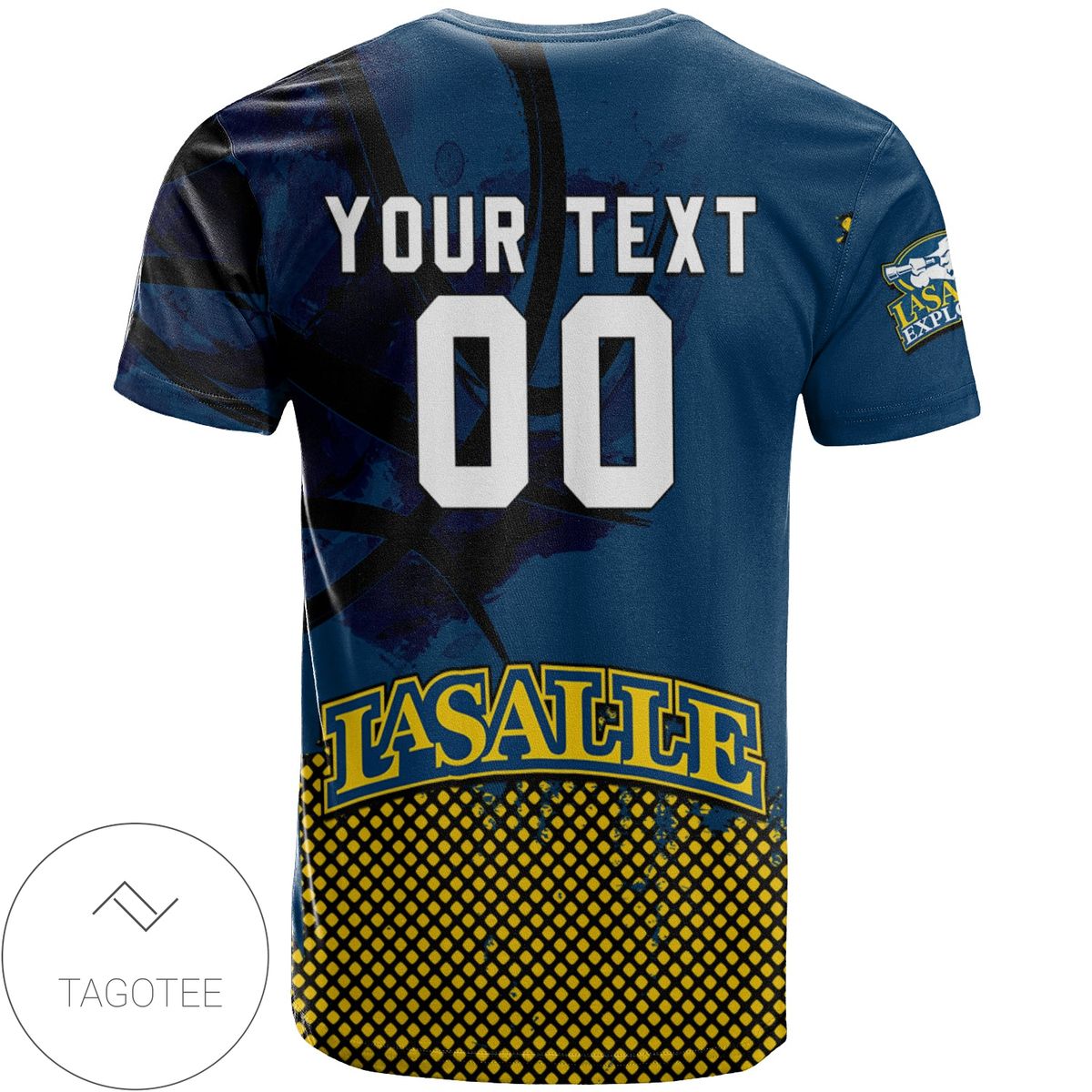 La-Salle-Explorers-All-Over-Print-T-shirt-Mens-Basketball-Net-Grunge-Pattern-–-NCAA-1