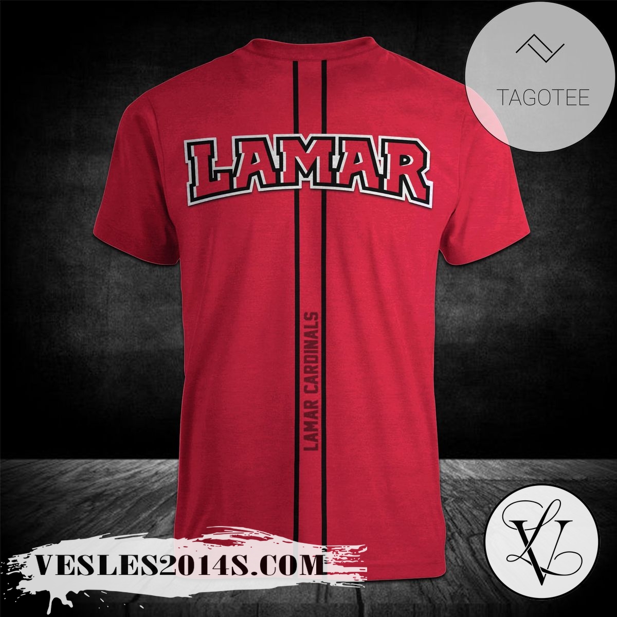 Lamar-Cardinals-Personalized-Custom-Text-All-Over-Print-T-shirt-–-NCAA-1
