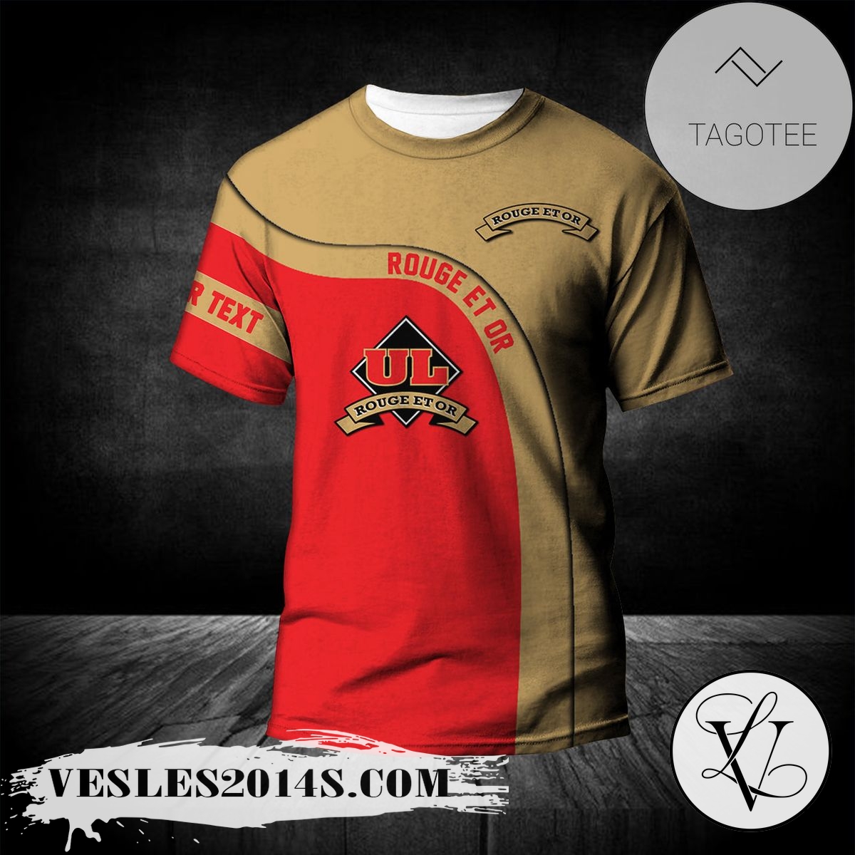 Laval Rouge et Or T-shirt Curve Personalized Custom Text – CA CIS Laval Rouge et Or T-shirt Curve Personalized Custom Text – CA CIS