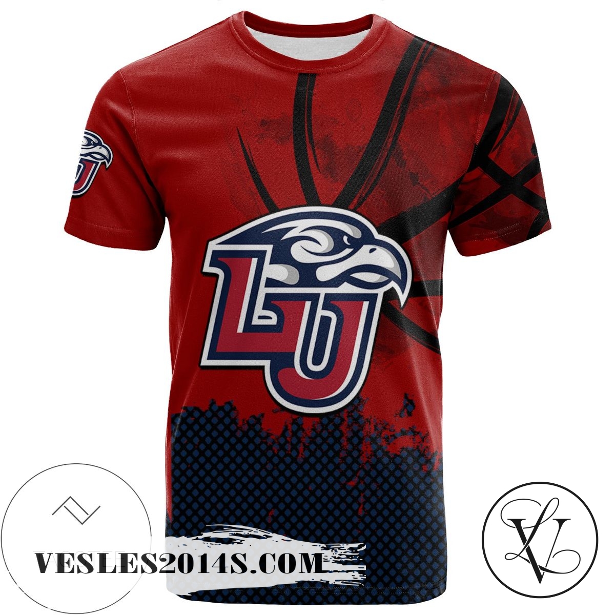 Liberty Flames All Over Print T-shirt Men’s Basketball Net Grunge Pattern – NCAA Liberty Flames All Over Print T-shirt Men’s Basketball Net Grunge Pattern – NCAA
