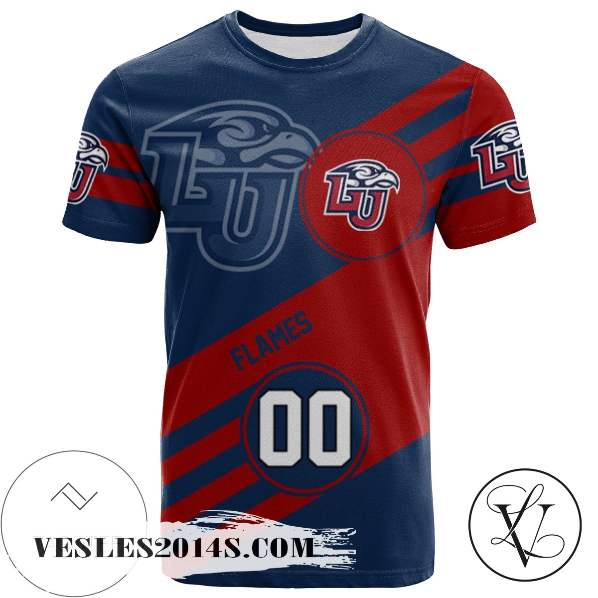 Liberty Flames All Over Print T-shirt Sport Style Logo – NCAA Liberty Flames All Over Print T-shirt Sport Style Logo – NCAA