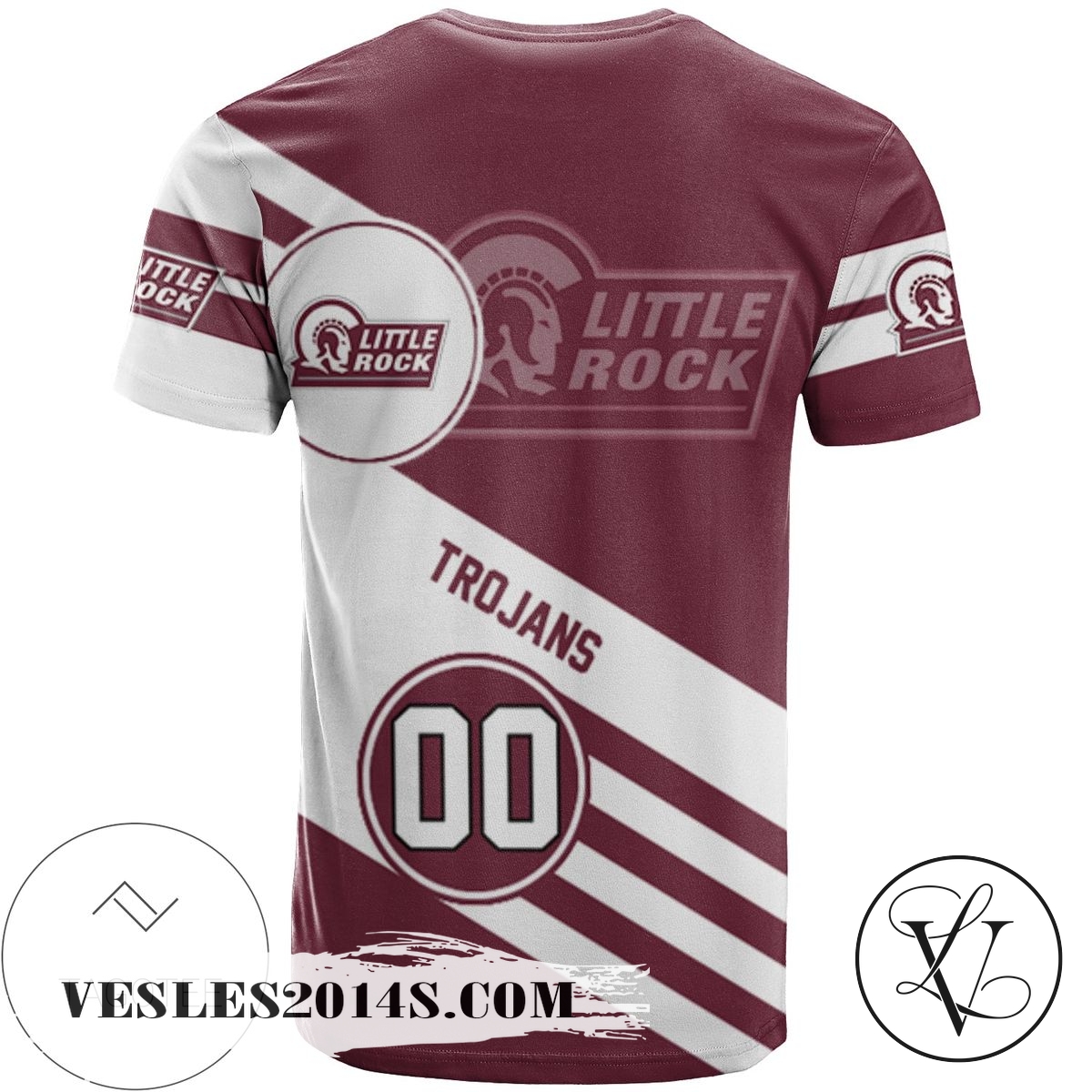 Little-Rock-Trojans-All-Over-Print-T-shirt-Sport-Style-Logo-–-NCAA-1