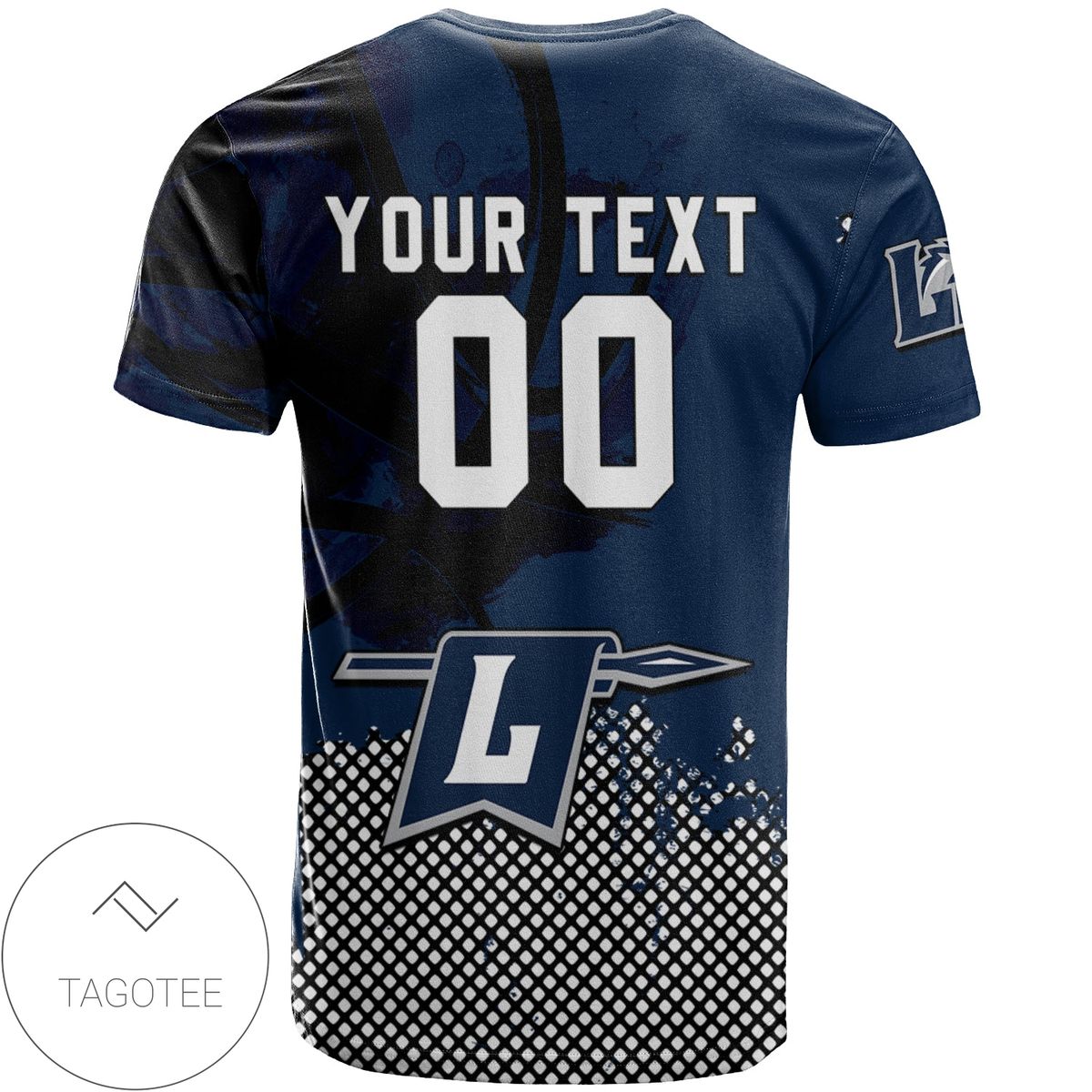 Longwood-Lancers-All-Over-Print-T-shirt-Mens-Basketball-Net-Grunge-Pattern-–-NCAA-1