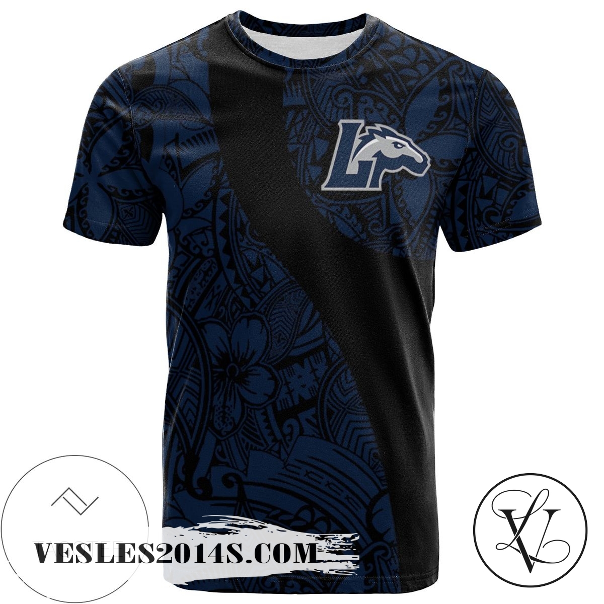 Longwood Lancers All Over Print T-shirt Polynesian – NCAA Longwood Lancers All Over Print T-shirt Polynesian – NCAA