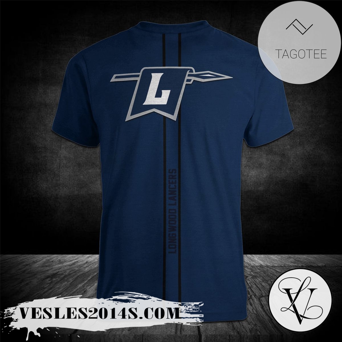 Longwood-Lancers-Personalized-Custom-Text-All-Over-Print-T-shirt-–-NCAA-1