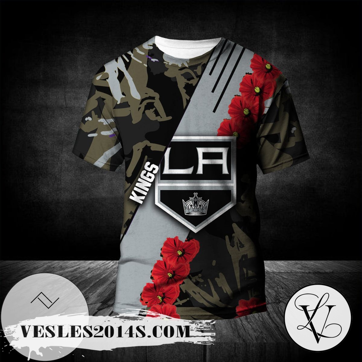 Los-Angeles-Kings-All-Over-Print-T-shirt-Sport-Style-Keep-Go-on-–-NHL-1