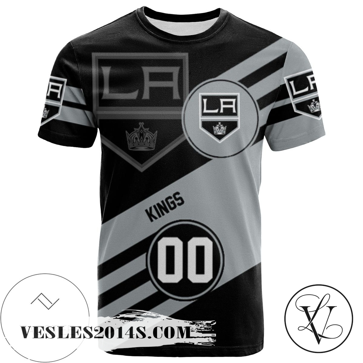 Los Angeles Kings All Over Print T-shirt Sport Style Logo – NHL Los Angeles Kings All Over Print T-shirt Sport Style Logo – NHL