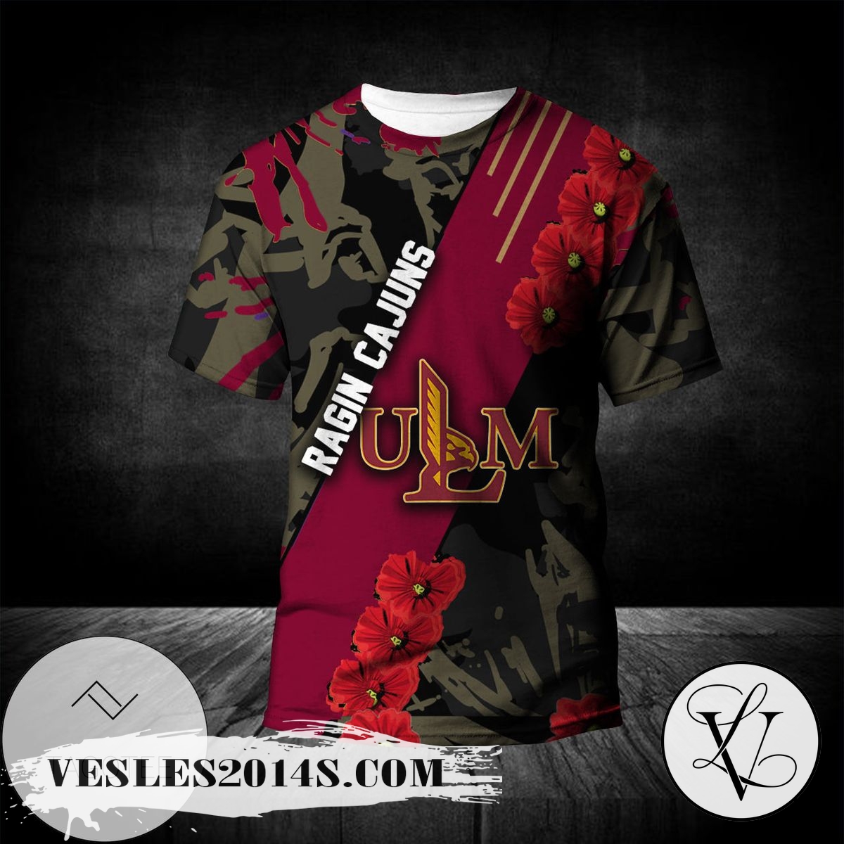 Louisiana Ragin Cajuns All Over Print T-shirt Sport Style Keep Go on – NCAA Louisiana Ragin Cajuns All Over Print T-shirt Sport Style Keep Go on – NCAA