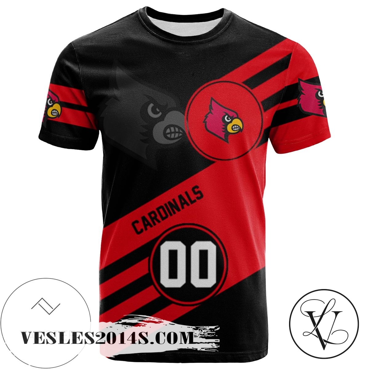 Louisville Cardinals All Over Print T-shirt Sport Style Logo – NCAA Louisville Cardinals All Over Print T-shirt Sport Style Logo – NCAA