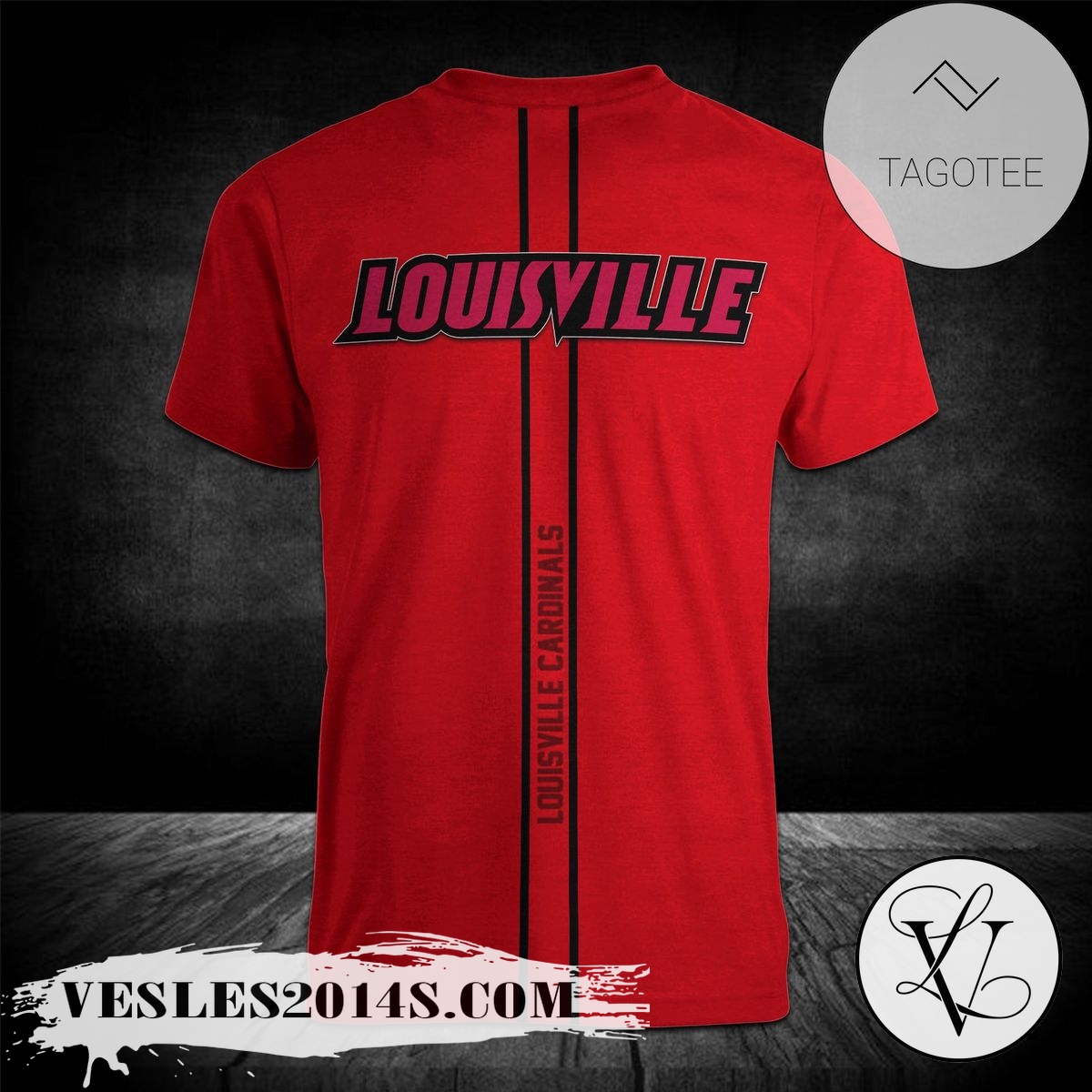 Louisville-Cardinals-Personalized-Custom-Text-All-Over-Print-T-shirt-–-NCAA-1