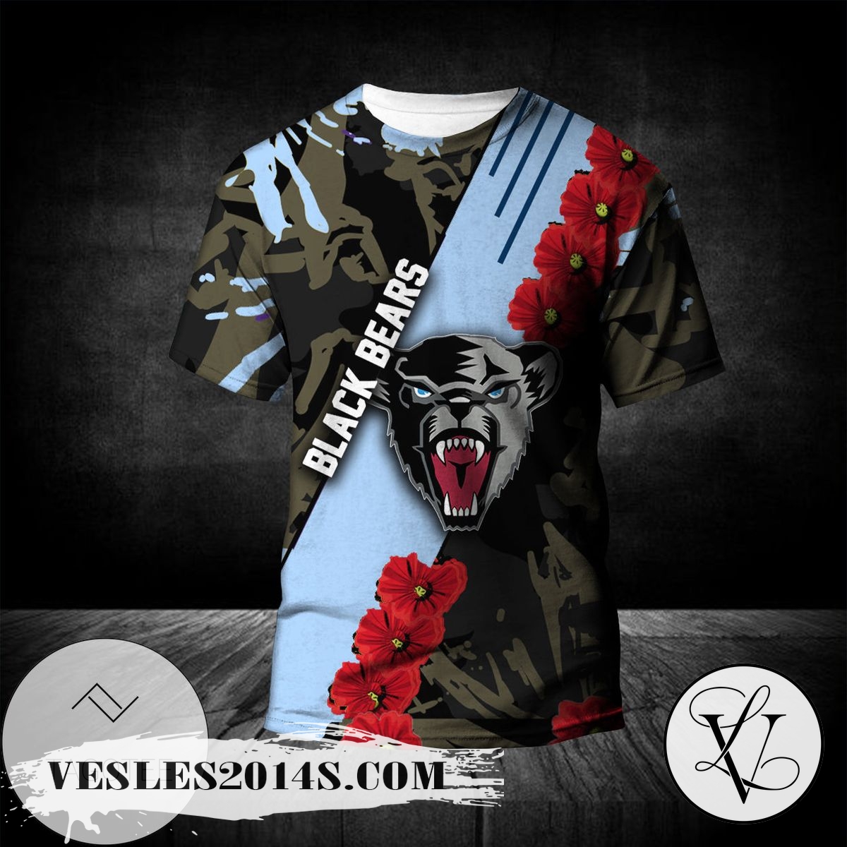 Maine Black Bears All Over Print T-shirt Sport Style Keep Go On – NCAA Maine Black Bears All Over Print T-shirt Sport Style Keep Go On – NCAA