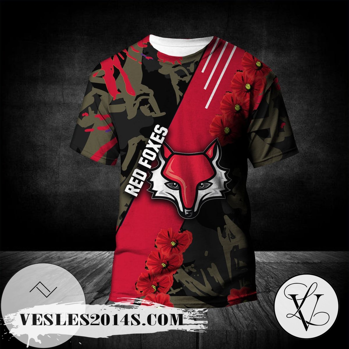 Marist Red Foxes All Over Print T-shirt Sport Style Keep Go On – NCAA Marist Red Foxes All Over Print T-shirt Sport Style Keep Go On – NCAA