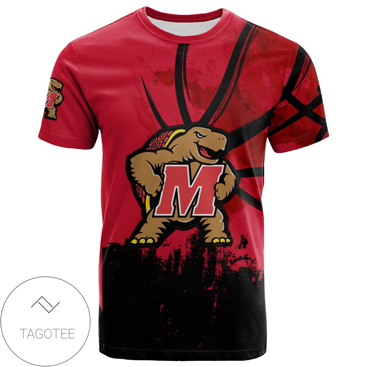 Maryland Terrapins All Over Print T-shirt Men’s Basketball Net Grunge Pattern – NCAA Maryland Terrapins All Over Print T-shirt Men’s Basketball Net Grunge Pattern – NCAA