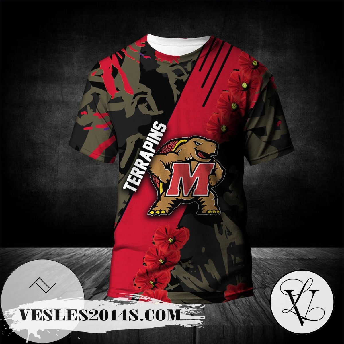 Maryland-Terrapins-All-Over-Print-T-shirt-Sport-Style-Keep-Go-On-–-NCAA-1