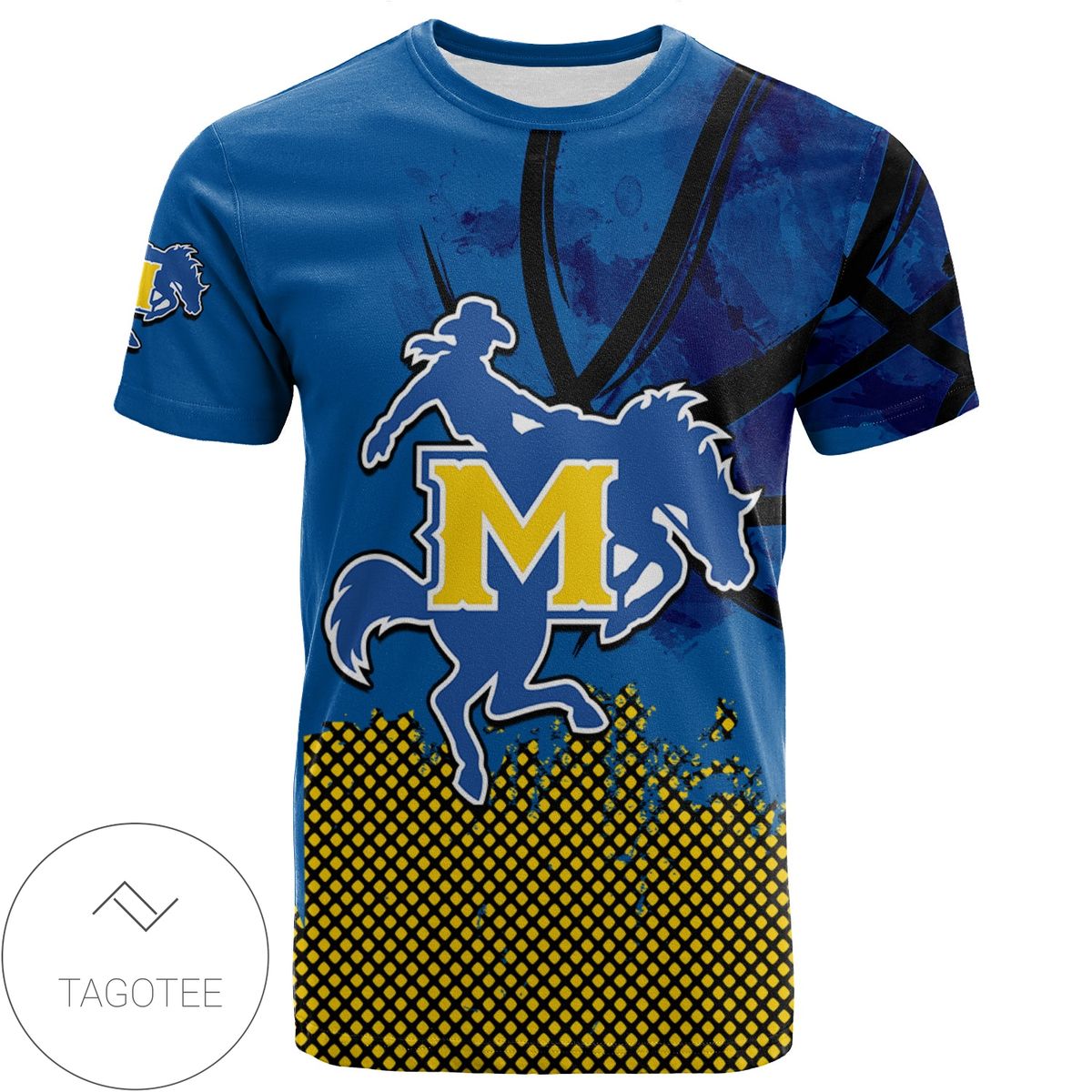 McNeese State Cowboys All Over Print T-shirt Men’s Basketball Net Grunge Pattern – NCAA McNeese State Cowboys All Over Print T-shirt Men’s Basketball Net Grunge Pattern – NCAA