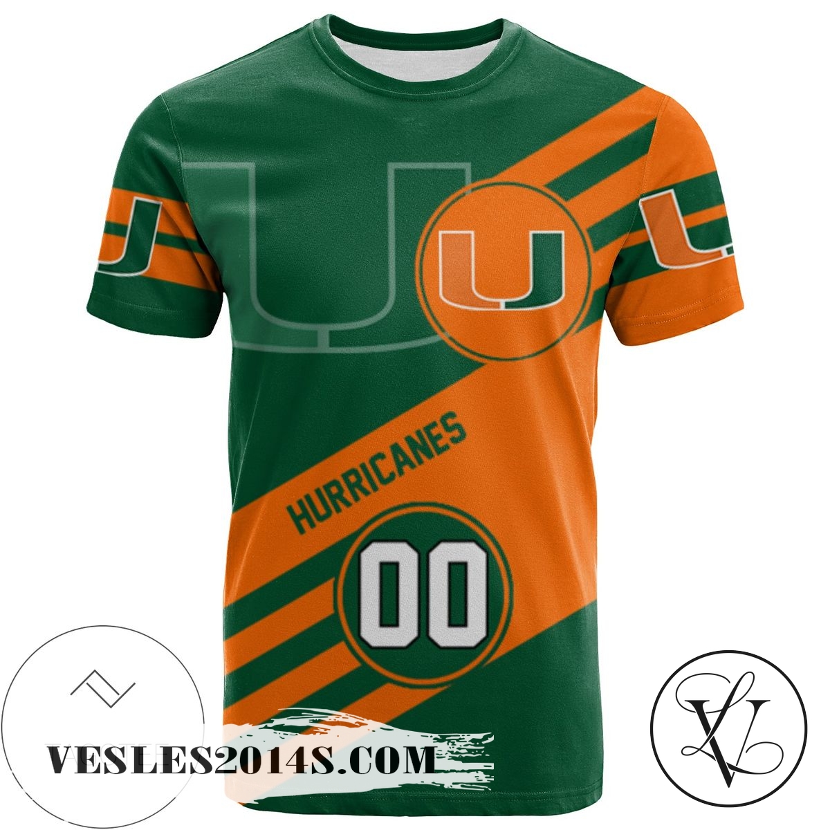 Miami Hurricanes All Over Print T-shirt Sport Style Logo – NCAA Miami Hurricanes All Over Print T-shirt Sport Style Logo – NCAA
