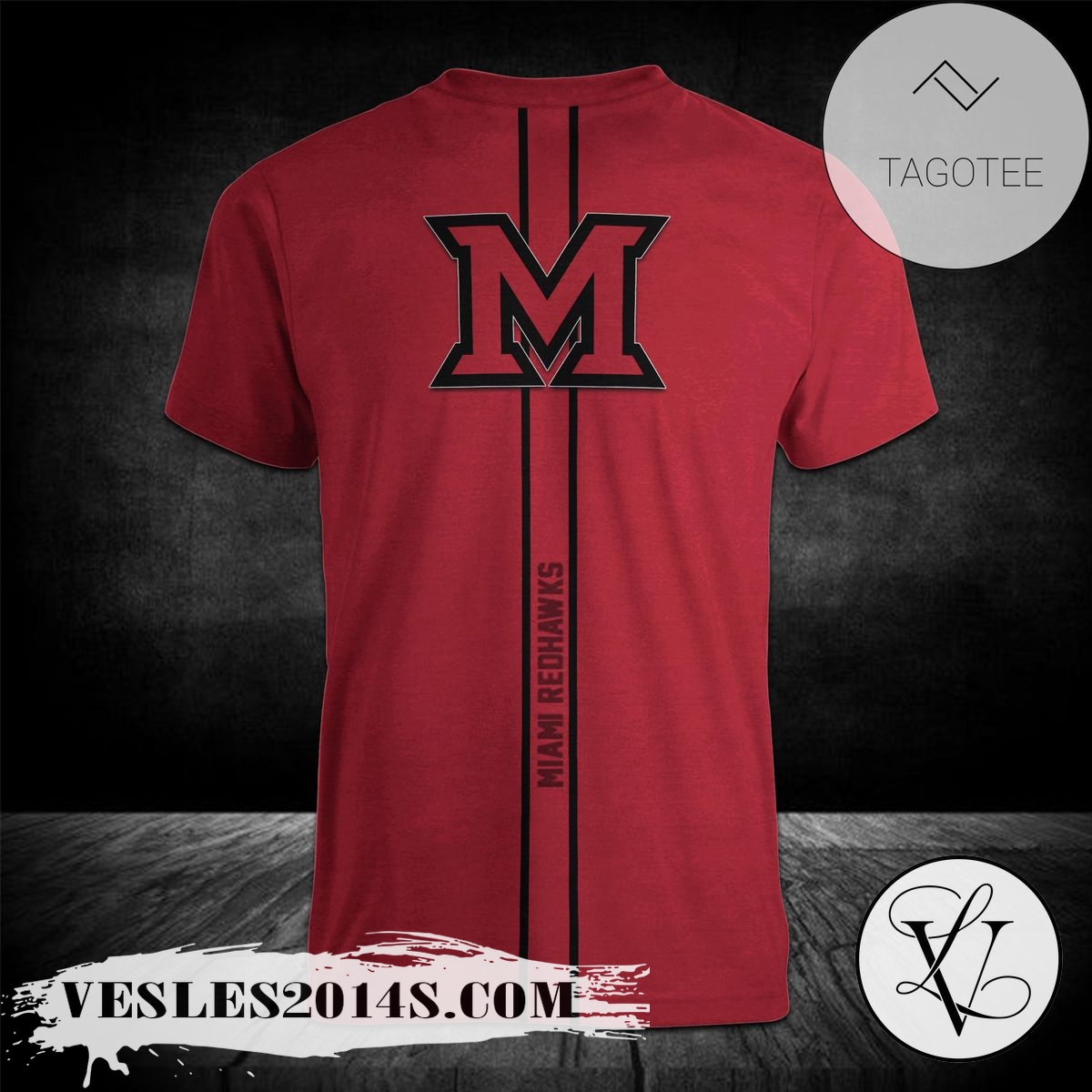 Miami-RedHawks-Personalized-Custom-Text-All-Over-Print-T-shirt-–-NCAA-1