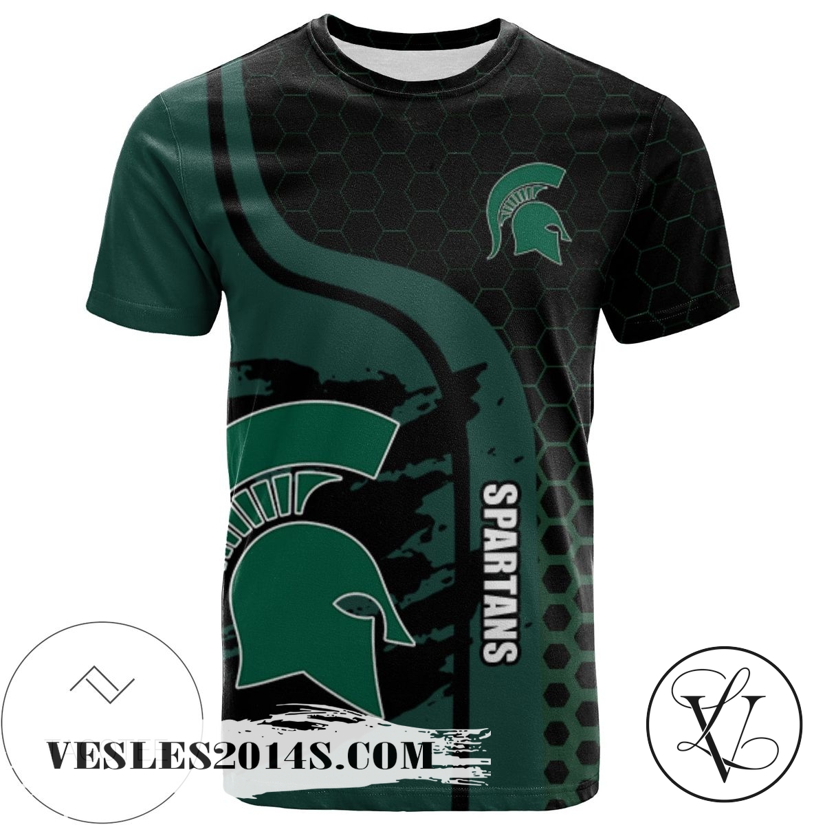 Michigan State Spartans All Over Print T-shirt My Team Sport Style – NCAA Michigan State Spartans All Over Print T-shirt My Team Sport Style – NCAA