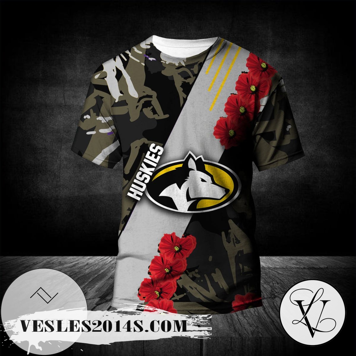 Michigan-Tech-Huskies-All-Over-Print-T-shirt-Sport-Style-Keep-Go-on-–-NCAA-1