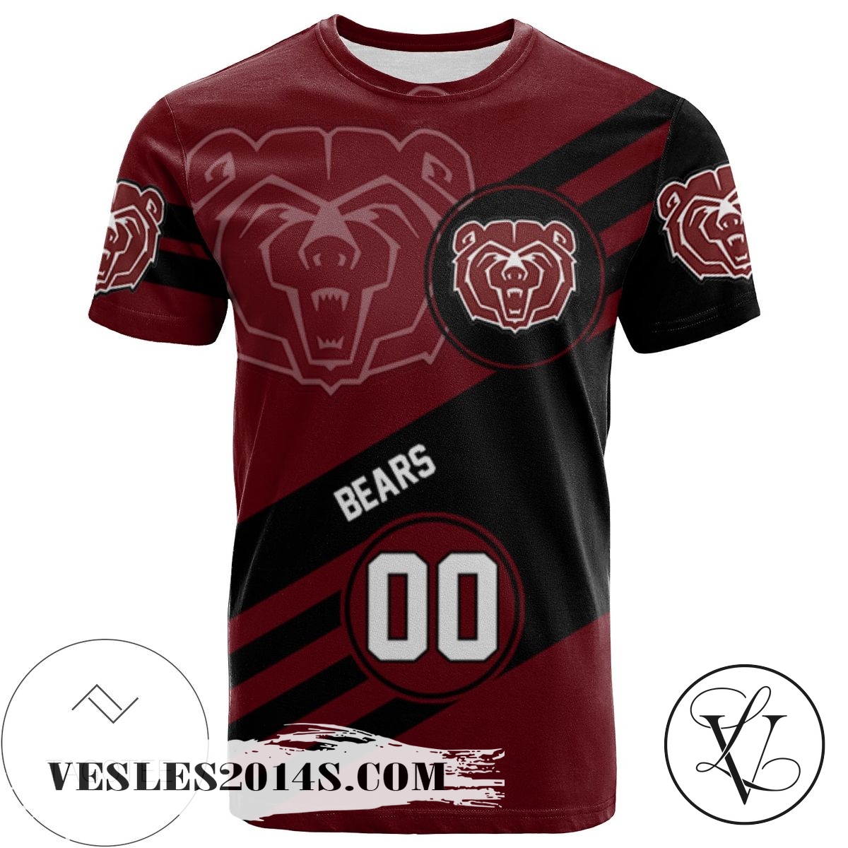 Missouri State Bears All Over Print T-shirt Sport Style Logo – NCAA Missouri State Bears All Over Print T-shirt Sport Style Logo – NCAA