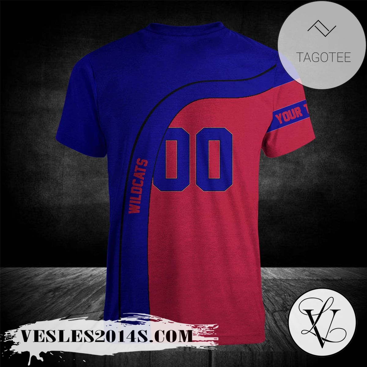 Moncton-Wildcats-T-shirt-Curve-Personalized-Custom-Text-–-CA-HOCKEY-1